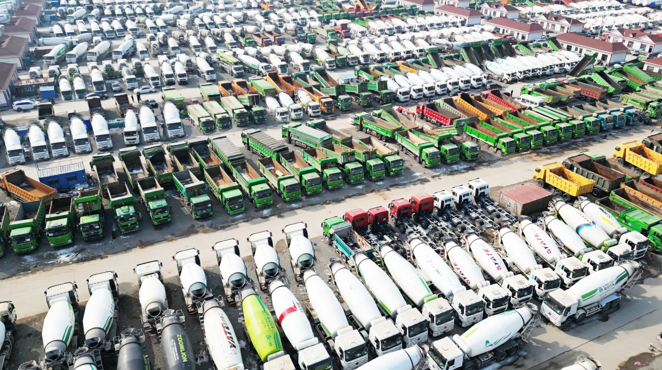 梁山二手搅拌车|华通二手车市场实景