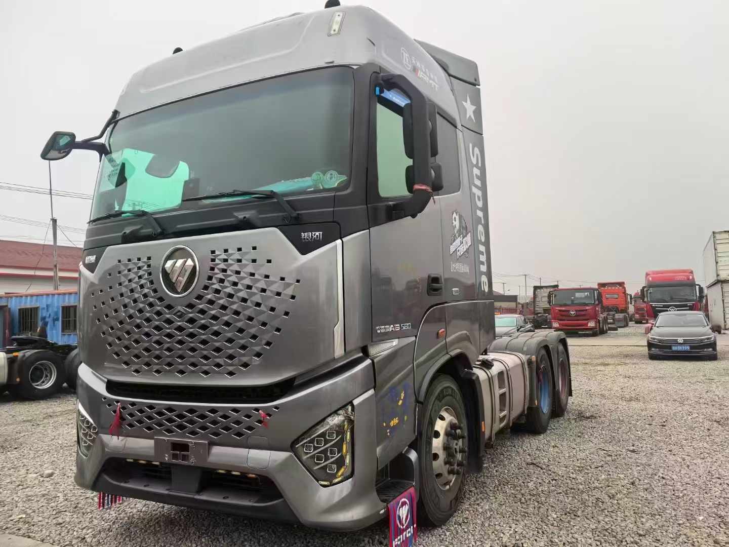 二手欧曼银河580马力牵引车